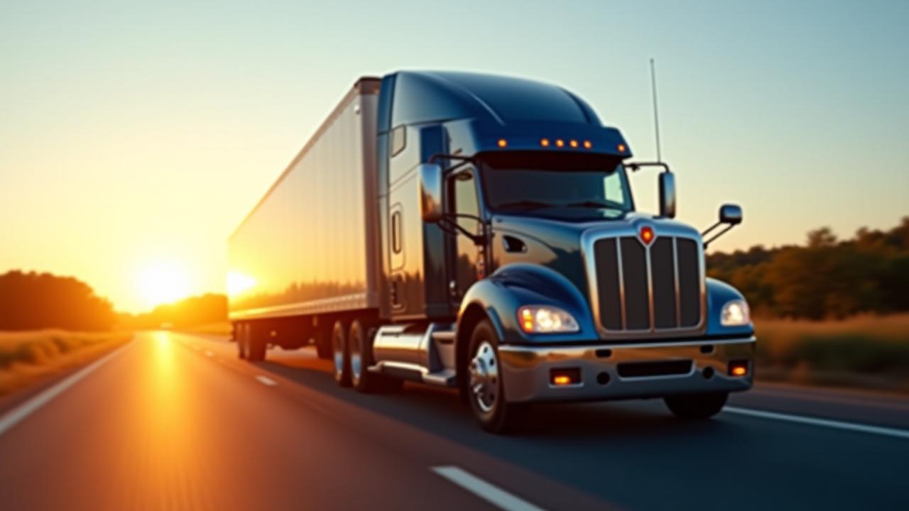 TJC Trucking heavy-duty semi-truck on a Virginia highway