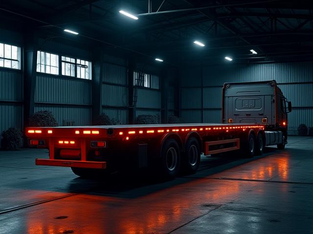 Step-deck trailer for tall freight